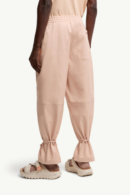 Moncler Moncler X Gilga Farm By Donald Glover Cotton Gabardine Pants Peach Pink Peach Pink