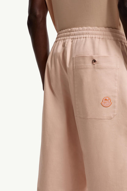Moncler Moncler X Gilga Farm By Donald Glover Cotton Gabardine Pants Peach Pink Peach Pink