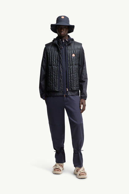 Moncler Moncler X Gilga Farm By Donald Glover Cotton Gabardine Pants Navy Blue Navy Blue