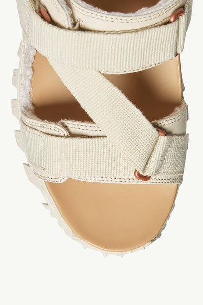Moncler Moncler x Gilga Farm by Donald Glover Trailgrip Vela Leather Sandals White