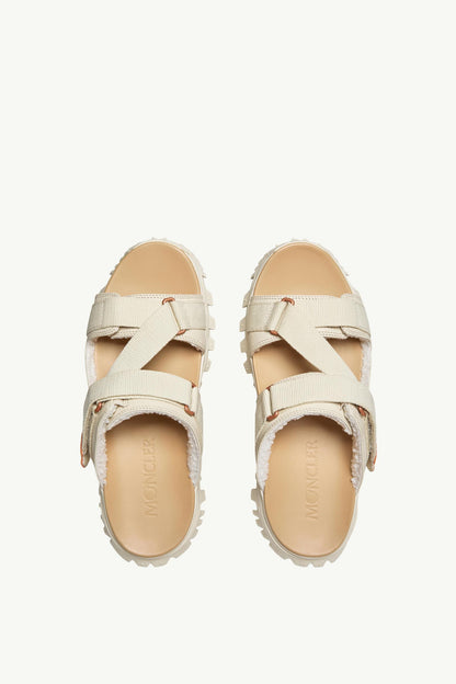 Moncler Moncler x Gilga Farm by Donald Glover Trailgrip Vela Leather Sandals White