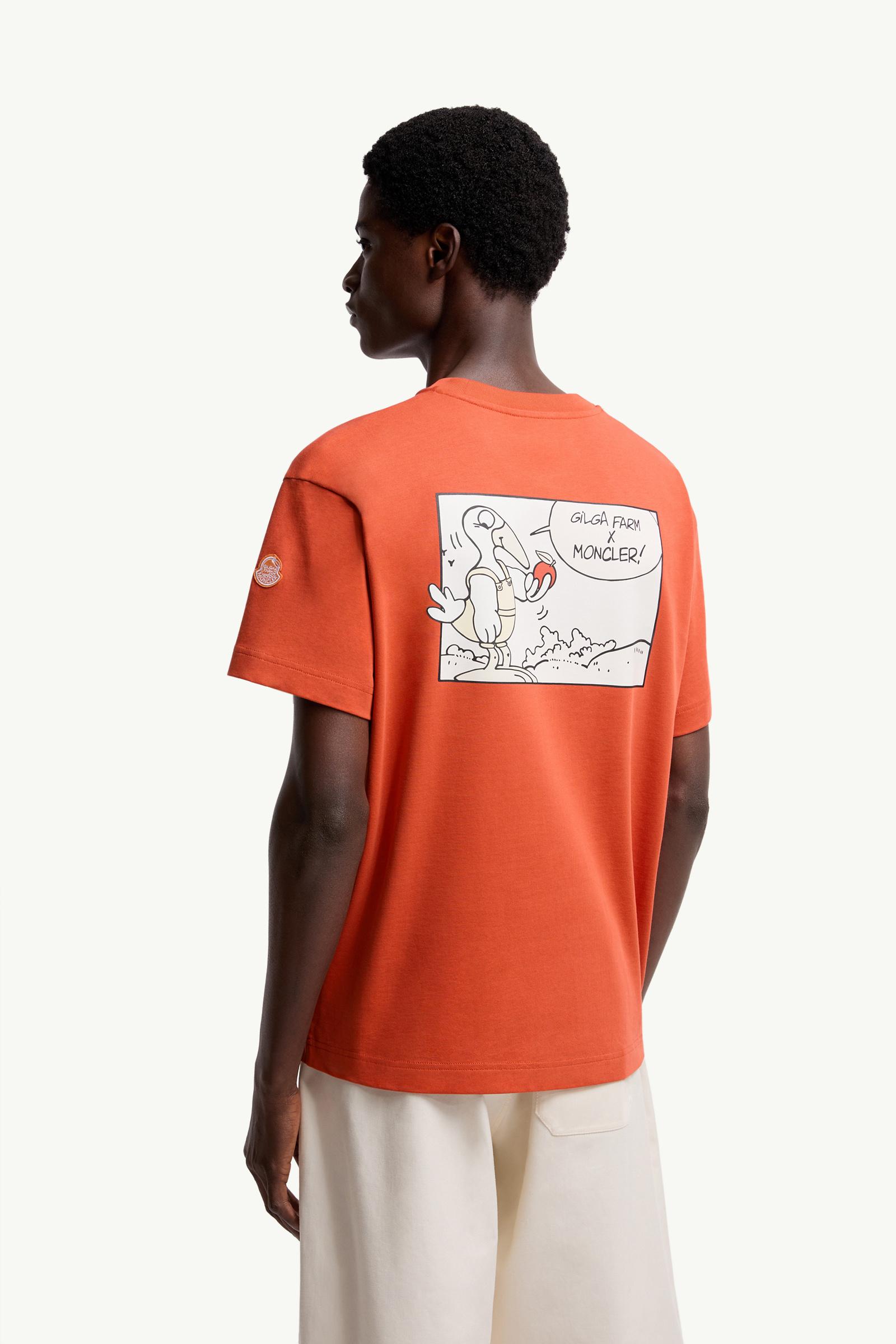 Moncler Moncler X Gilga Farm By Donald Glover Cotton T-Shirt Orange Orange