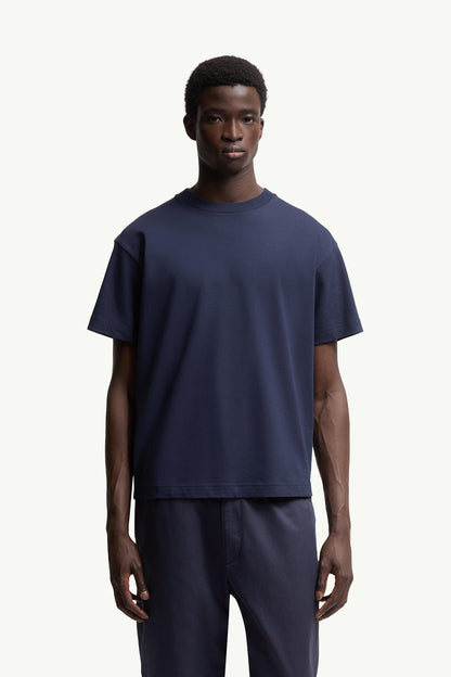 Moncler Moncler X Gilga Farm By Donald Glover Cotton T-Shirt Navy Blue Navy Blue