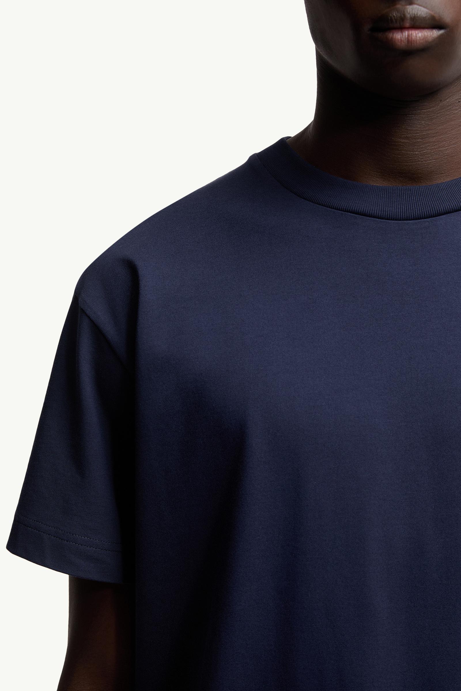 Moncler Moncler X Gilga Farm By Donald Glover Cotton T-Shirt Navy Blue Navy Blue