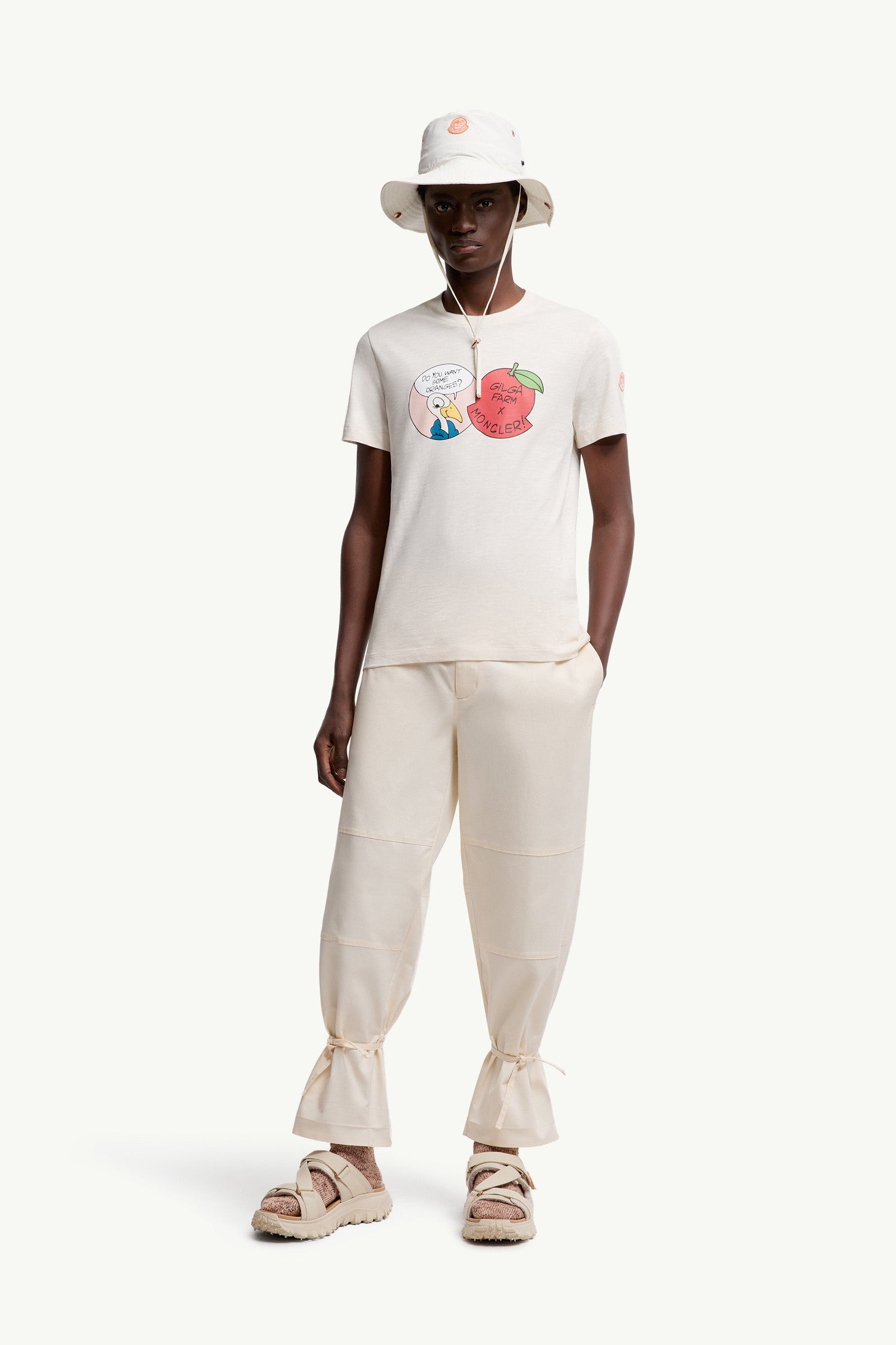 Moncler Moncler X Gilga Farm By Donald Glover Cotton T-Shirt White Ivory White Ivory