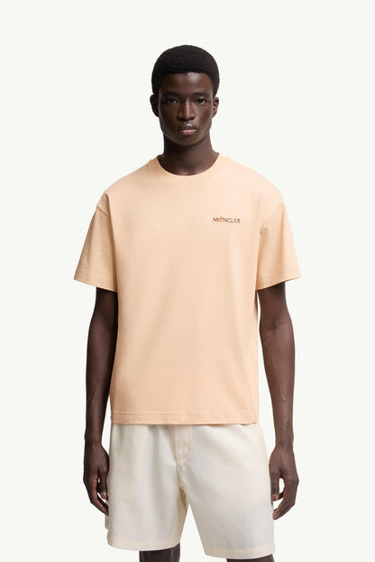 Moncler Moncler X Gilga Farm By Donald Glover Cotton T-Shirt Peach Pink Peach Pink