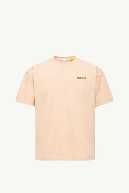 Moncler Moncler X Gilga Farm By Donald Glover Cotton T-Shirt Peach Pink Peach Pink