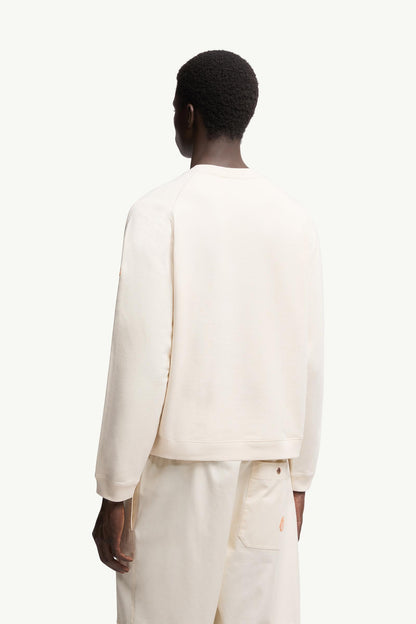 Moncler Moncler X Gilga Farm By Donald Glover Cotton Sweatshirt White Ivory White Ivory
