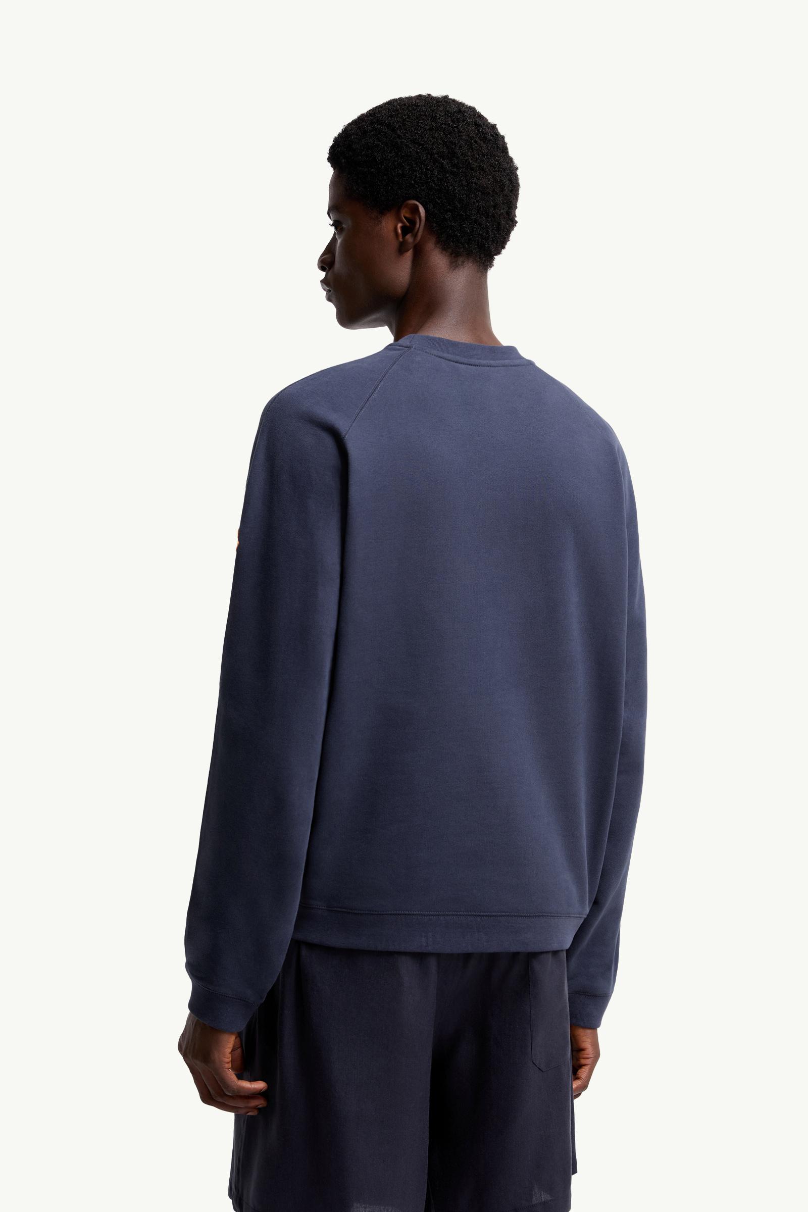 Moncler Moncler X Gilga Farm By Donald Glover Cotton Sweatshirt Navy Blue Navy Blue