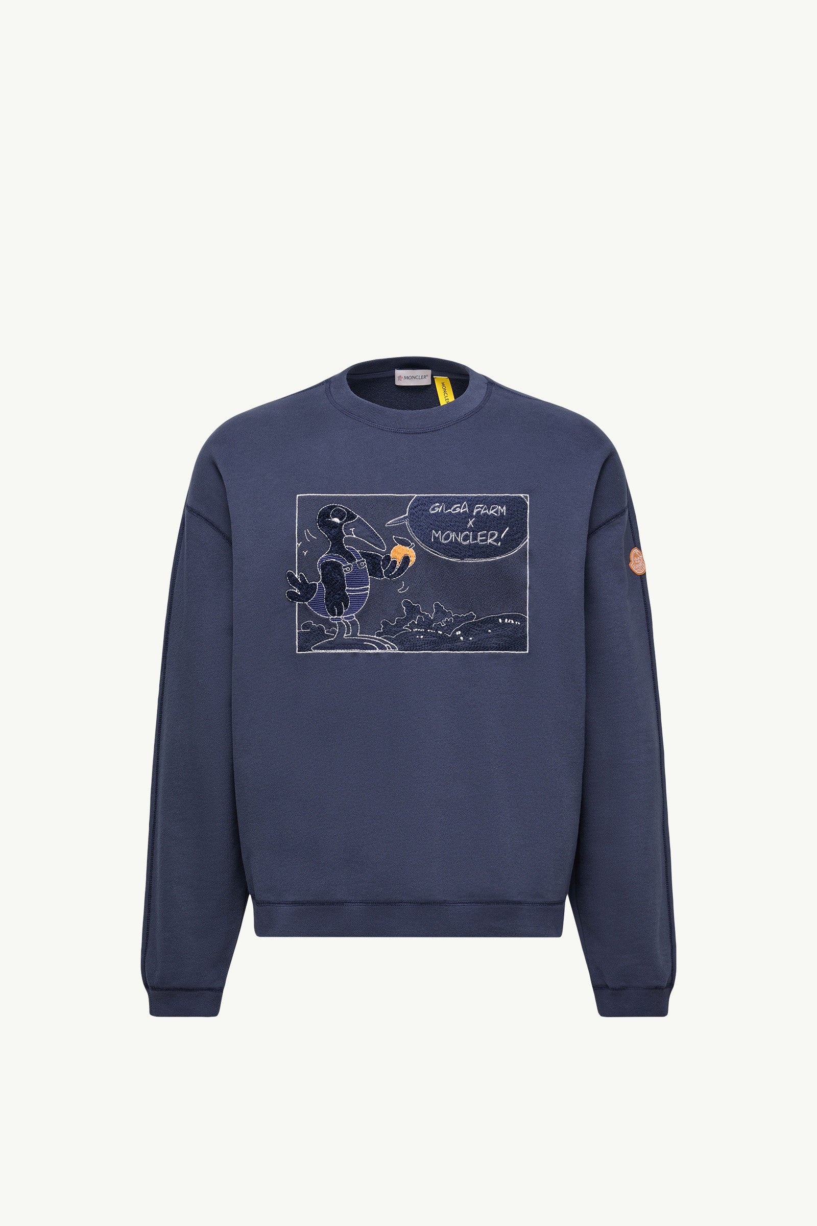 Moncler Moncler X Gilga Farm By Donald Glover Cotton Sweatshirt Navy Blue Navy Blue