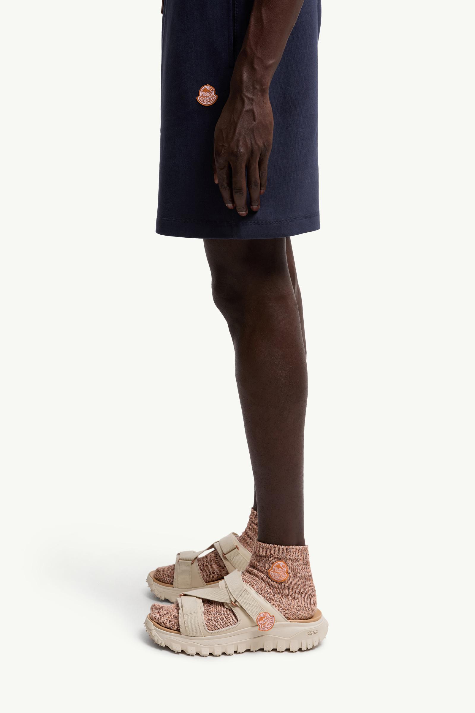 Moncler Moncler X Gilga Farm By Donald Glover Cotton Shorts Navy Blue Navy Blue