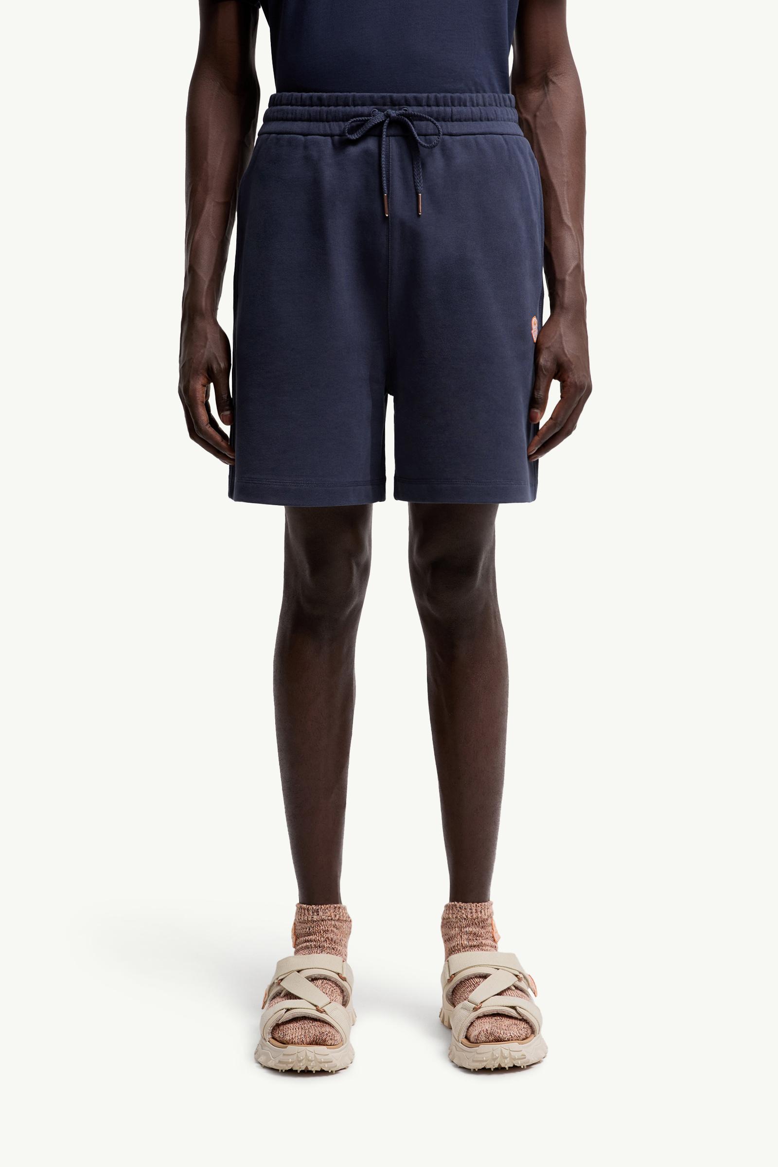 Moncler Moncler X Gilga Farm By Donald Glover Cotton Shorts Navy Blue Navy Blue