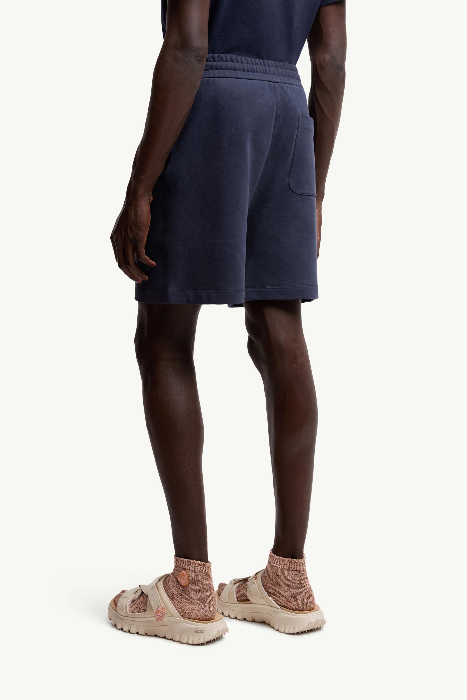 Moncler Moncler X Gilga Farm By Donald Glover Cotton Shorts Navy Blue Navy Blue