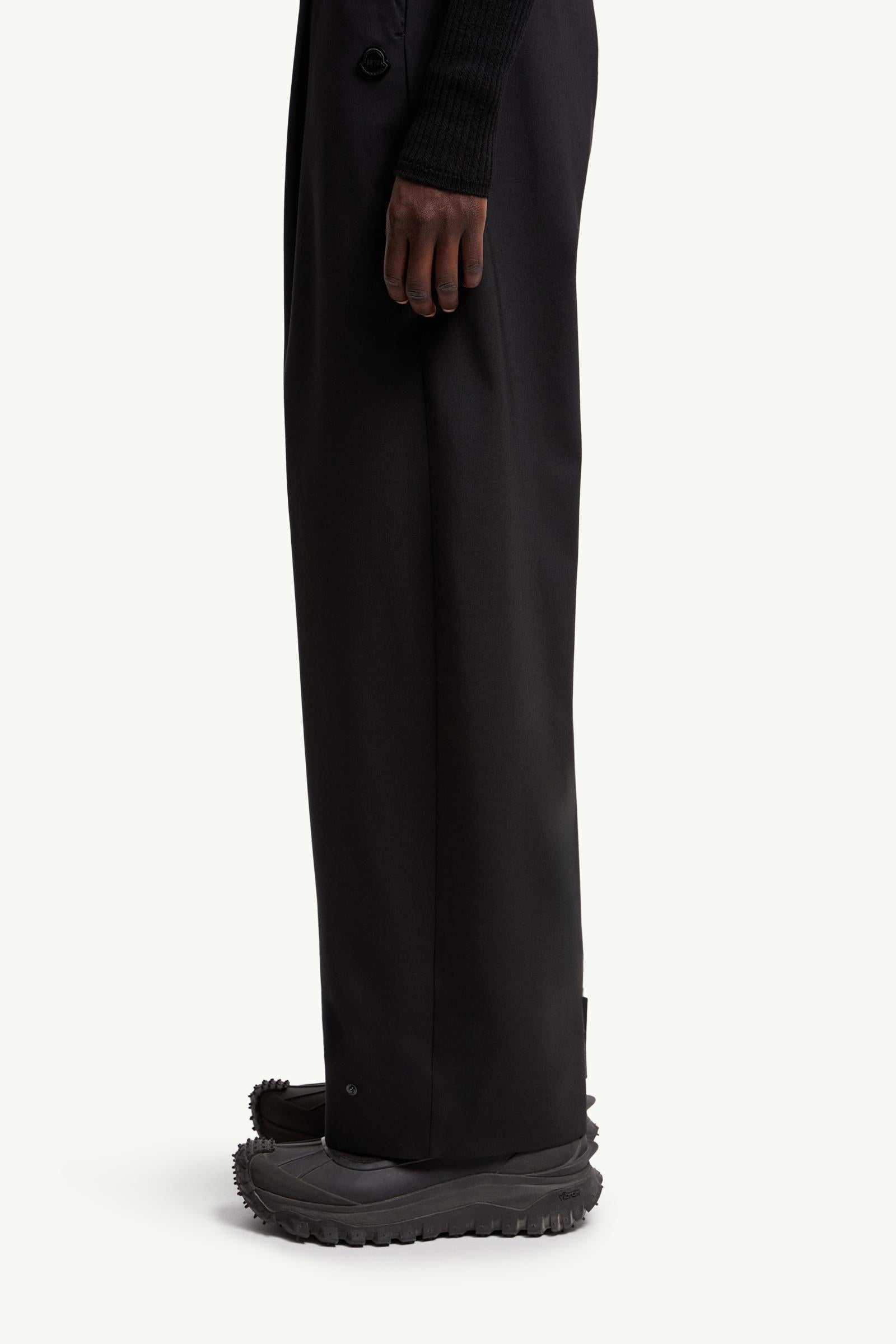 Moncler Moncler X Ee72 By Edward Enninful Wool Pants Black Black
