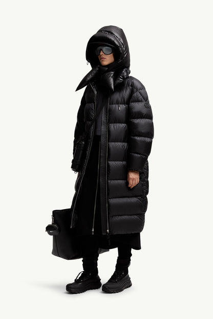 Moncler Moncler X Ee72 By Edward Enninful Cotton Gabardine Midi Skirt Black Black
