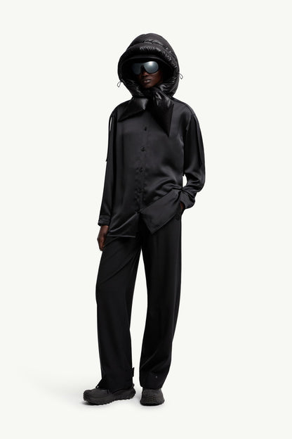 Moncler Moncler X Ee72 By Edward Enninful Satin Shirt Black Black