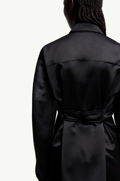 Moncler Moncler X Ee72 By Edward Enninful Satin Shirt Black Black