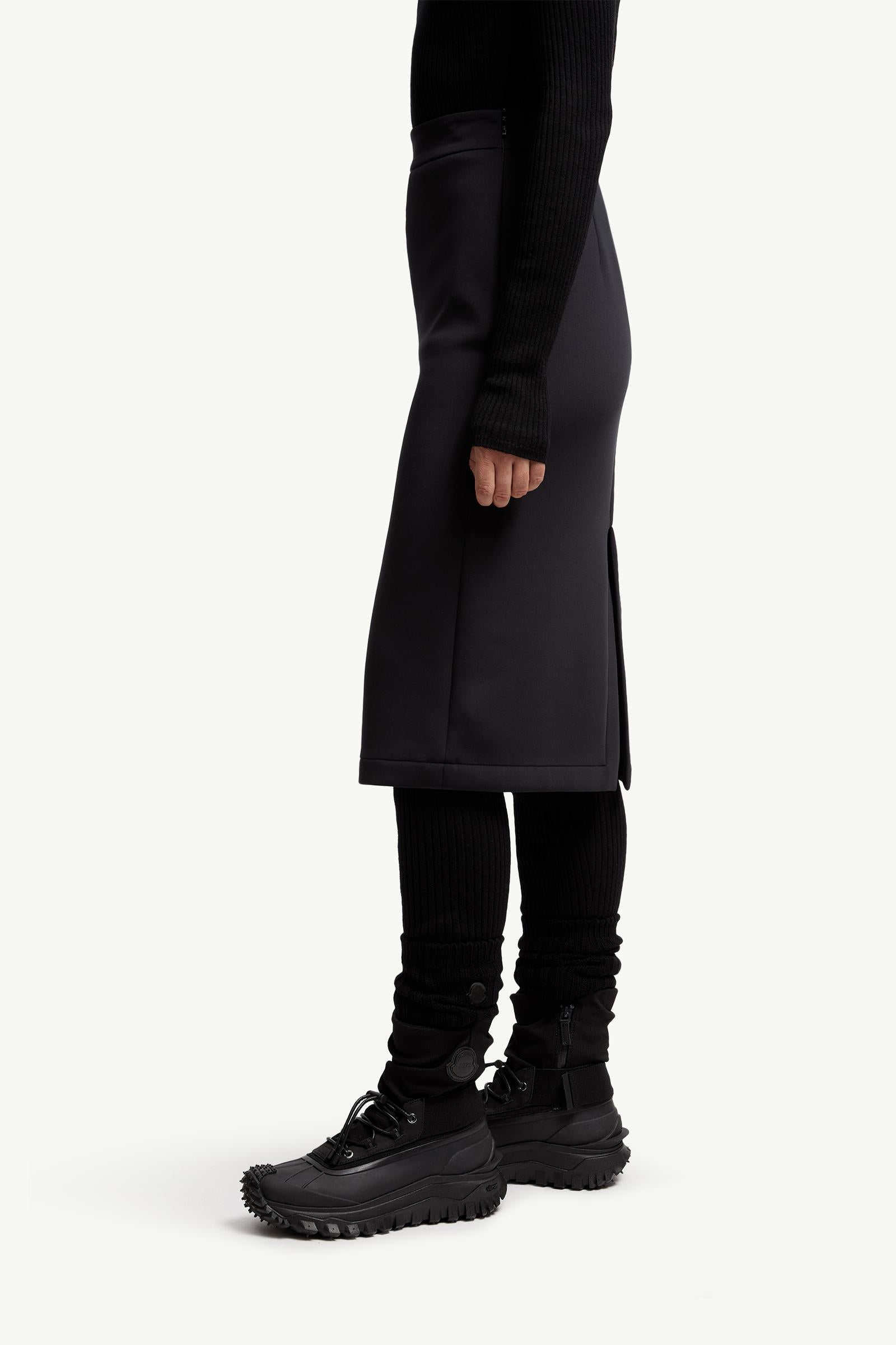Moncler Moncler X Ee72 By Edward Enninful Neoprene Skirt Black Black