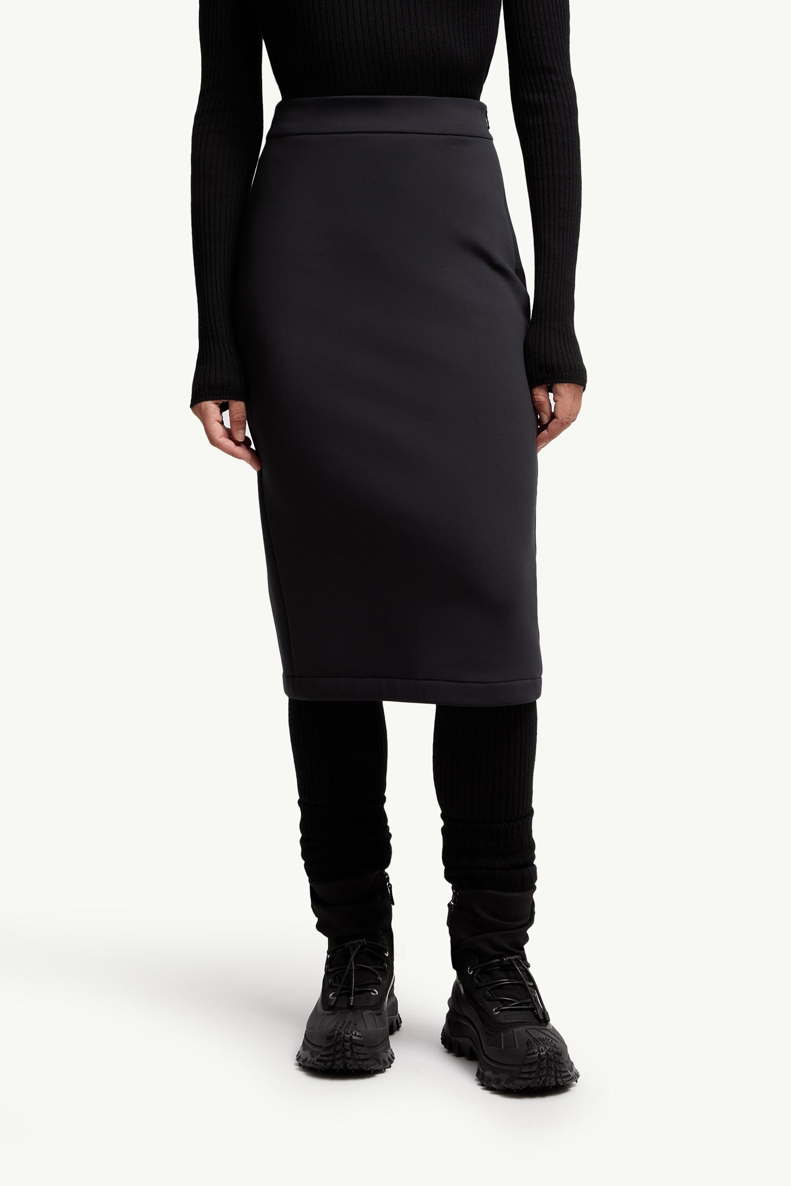 Moncler Moncler X Ee72 By Edward Enninful Neoprene Skirt Black Black