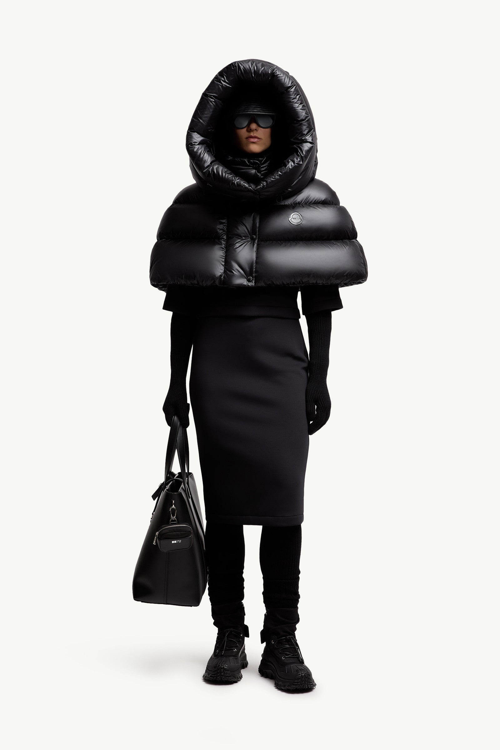Moncler Moncler X Ee72 By Edward Enninful Neoprene Skirt Black Black