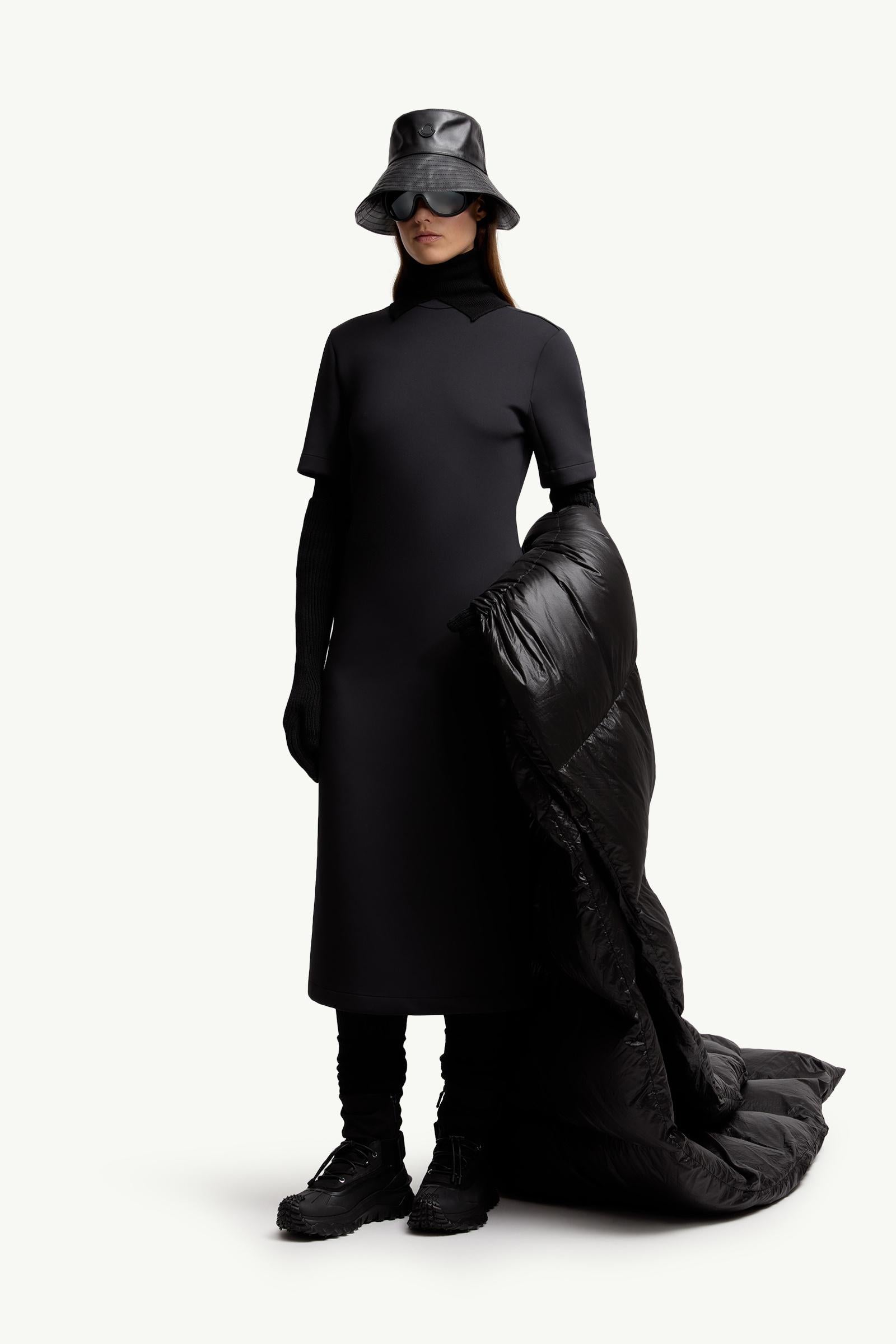 Moncler Moncler X Ee72 By Edward Enninful Midi Dress Black Black