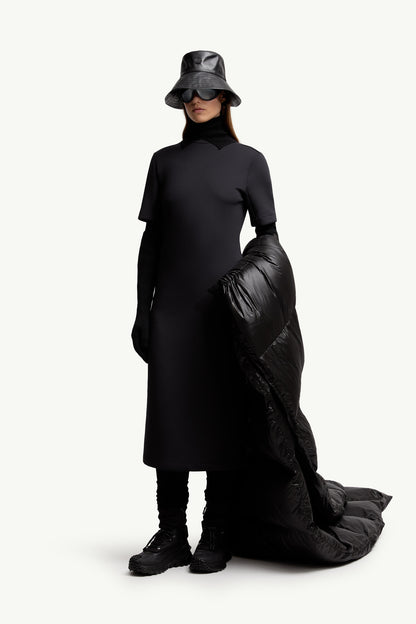 Moncler Moncler X Ee72 By Edward Enninful Midi Dress Black Black
