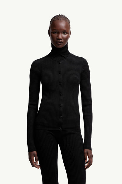Moncler Moncler X Ee72 By Edward Enninful Wool Cardigan Black Black