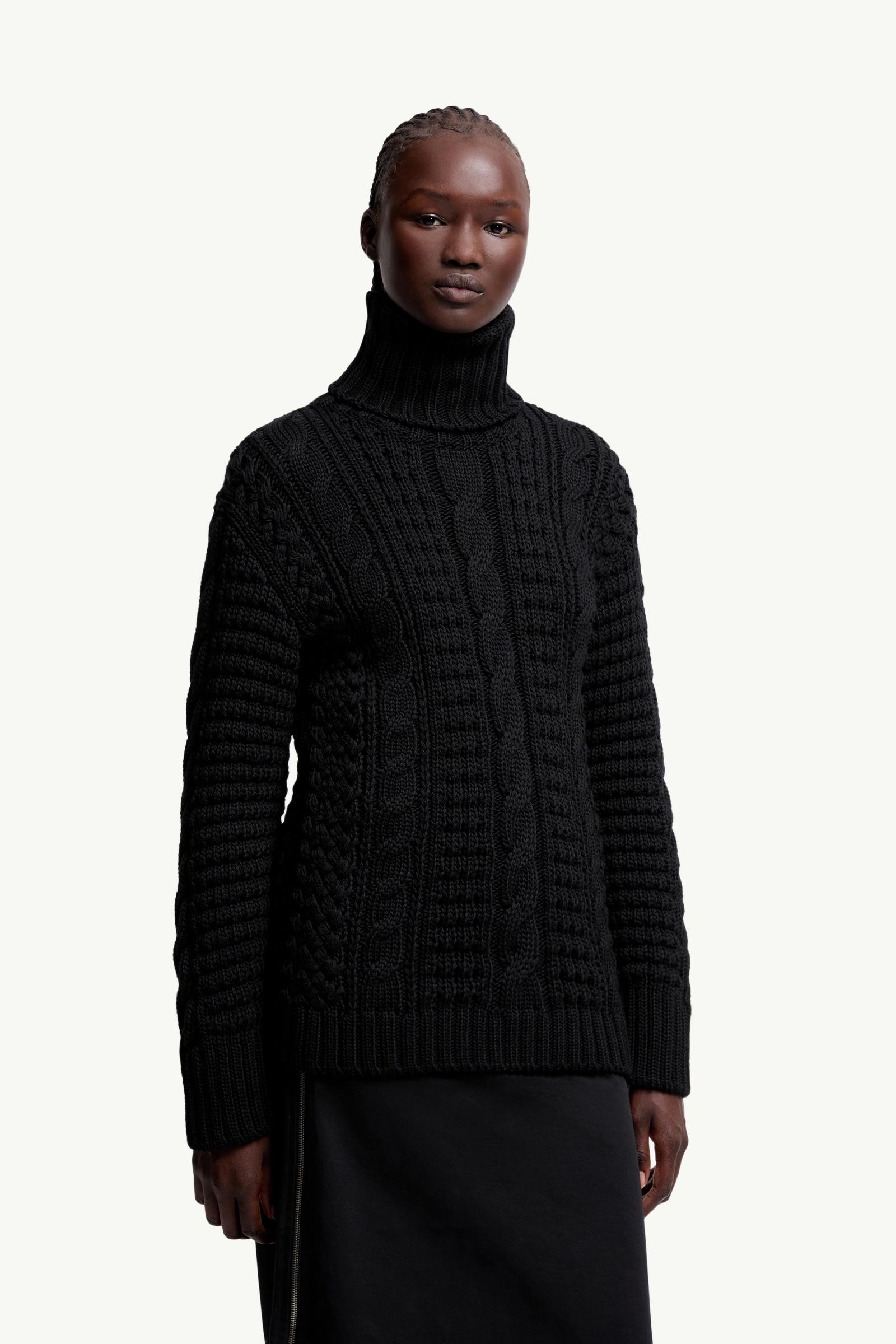 Moncler Moncler X Ee72 By Edward Enninful Wool Turtleneck Sweater Black Black