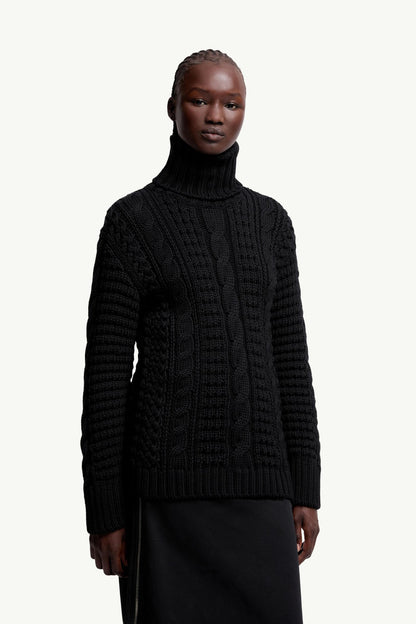 Moncler Moncler X Ee72 By Edward Enninful Wool Turtleneck Sweater Black Black