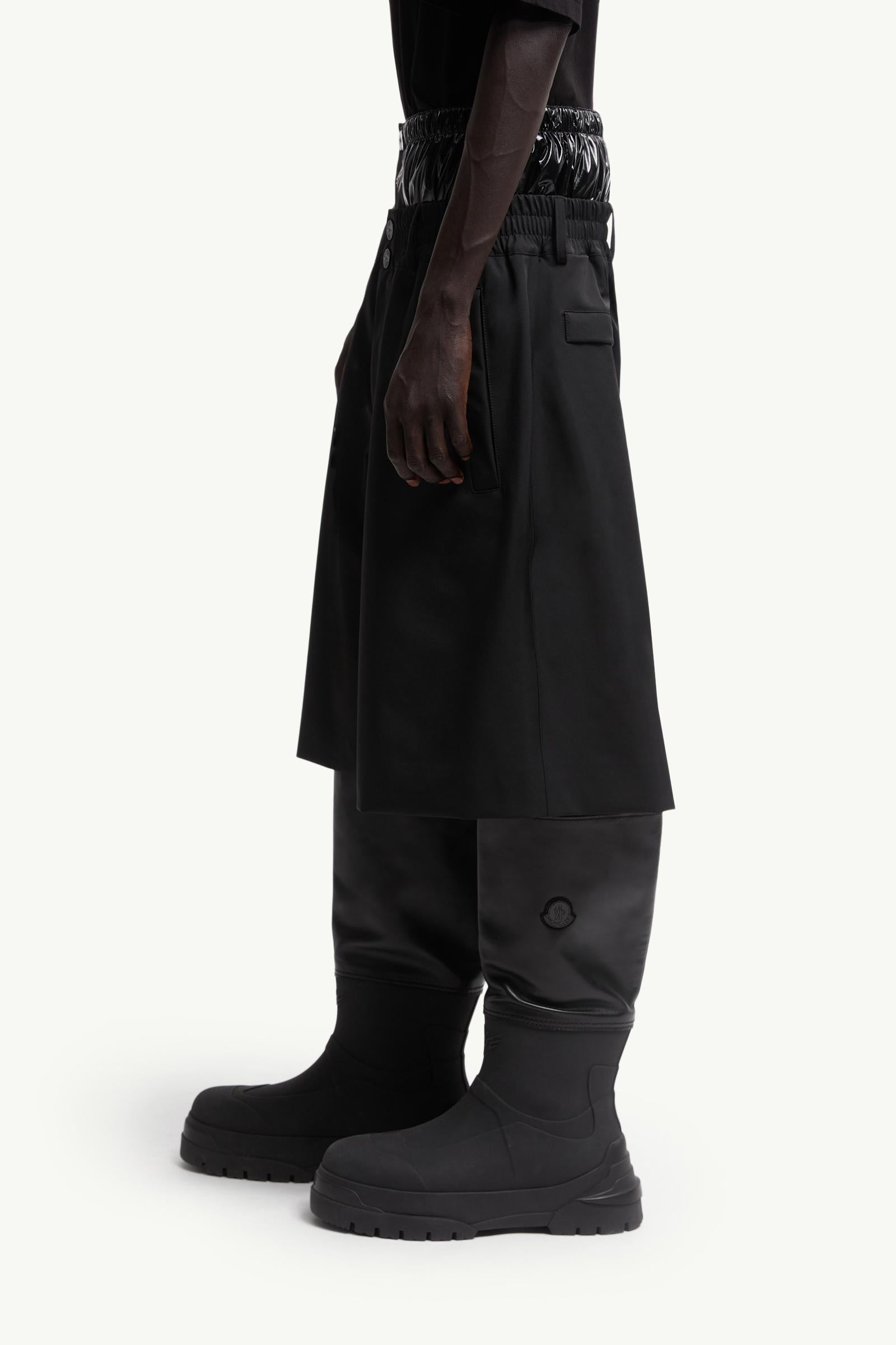 Moncler Moncler X A$Ap Rocky Logo Print Shorts Black Black