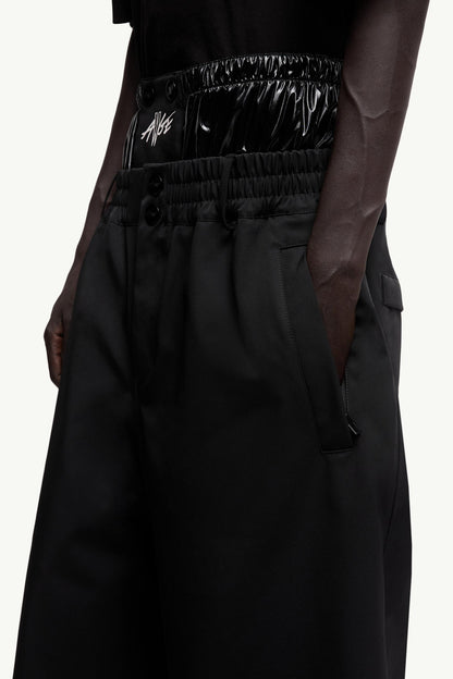 Moncler Moncler X A$Ap Rocky Logo Print Shorts Black Black