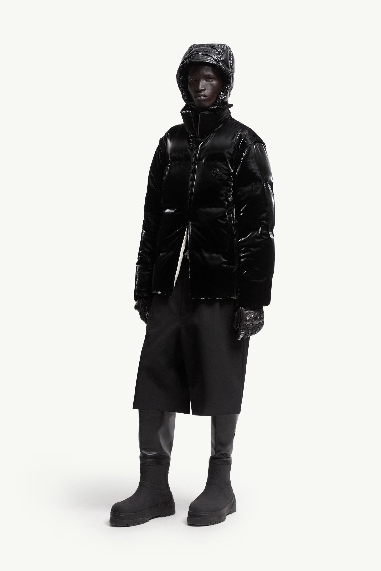 Moncler Moncler X A$Ap Rocky Logo Print Shorts Black Black