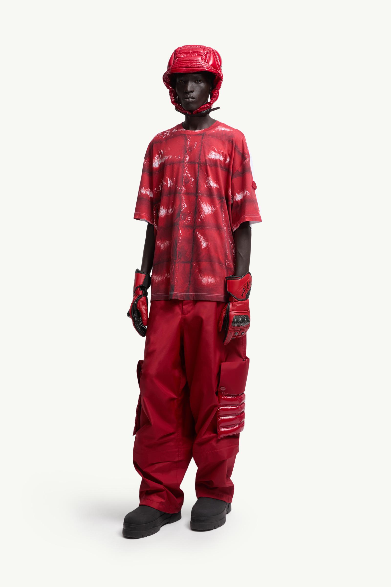 Moncler Moncler X A$Ap Rocky Cotton T-Shirt Red Red