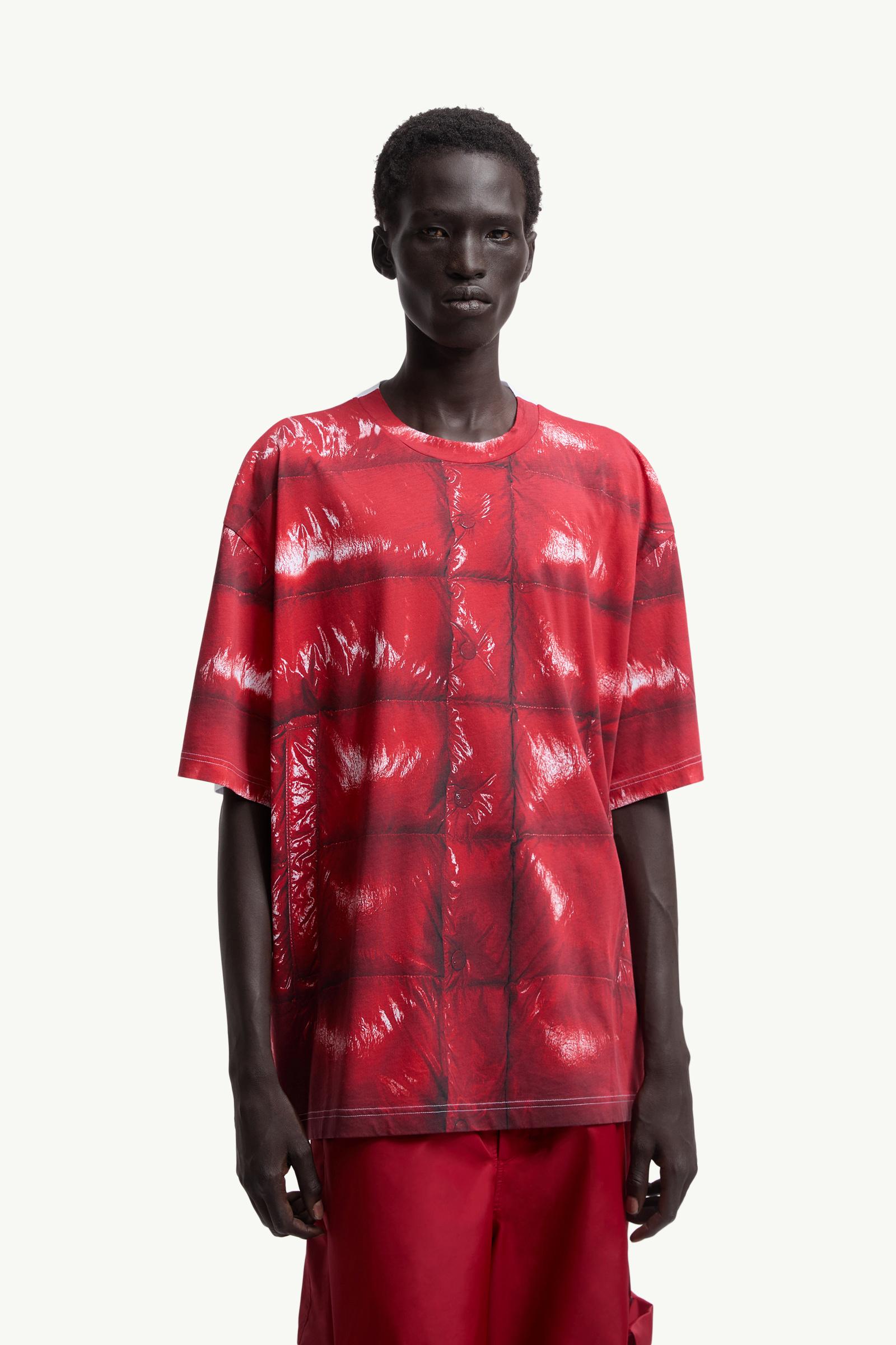 Moncler Moncler X A$Ap Rocky Cotton T-Shirt Red Red