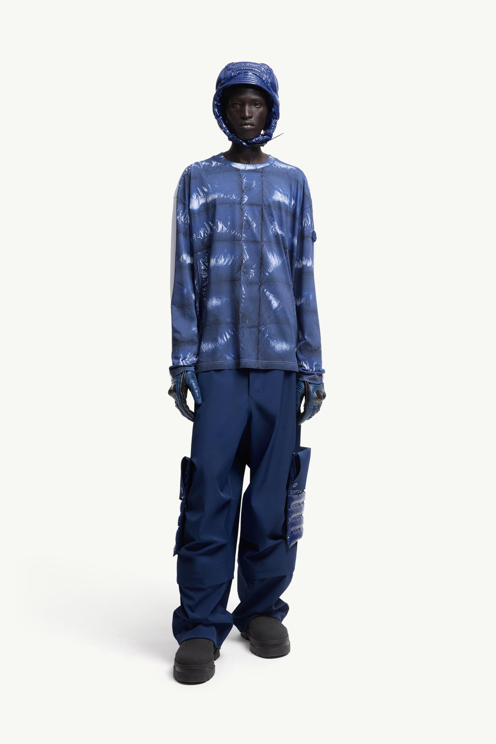 Moncler Moncler X A$Ap Rocky Cotton Long Sleeve T-Shirt Bright Blue Bright Blue