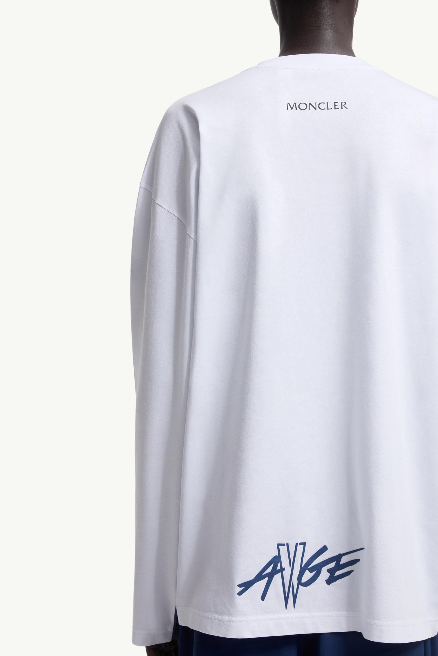 Moncler Moncler X A$Ap Rocky Cotton Long Sleeve T-Shirt Bright Blue Bright Blue
