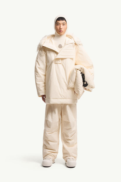 Moncler Moncler + Jil Sander Straight Leg Cotton Pants White Ivory White Ivory