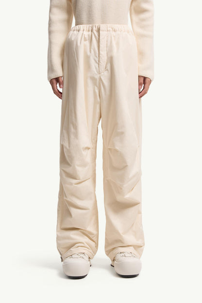 Moncler Moncler + Jil Sander Straight Leg Cotton Pants White Ivory White Ivory