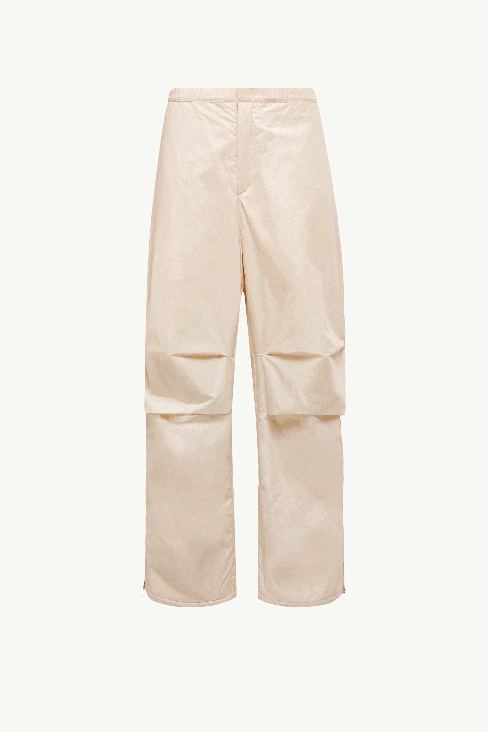Moncler Moncler + Jil Sander Straight Leg Cotton Pants White Ivory White Ivory