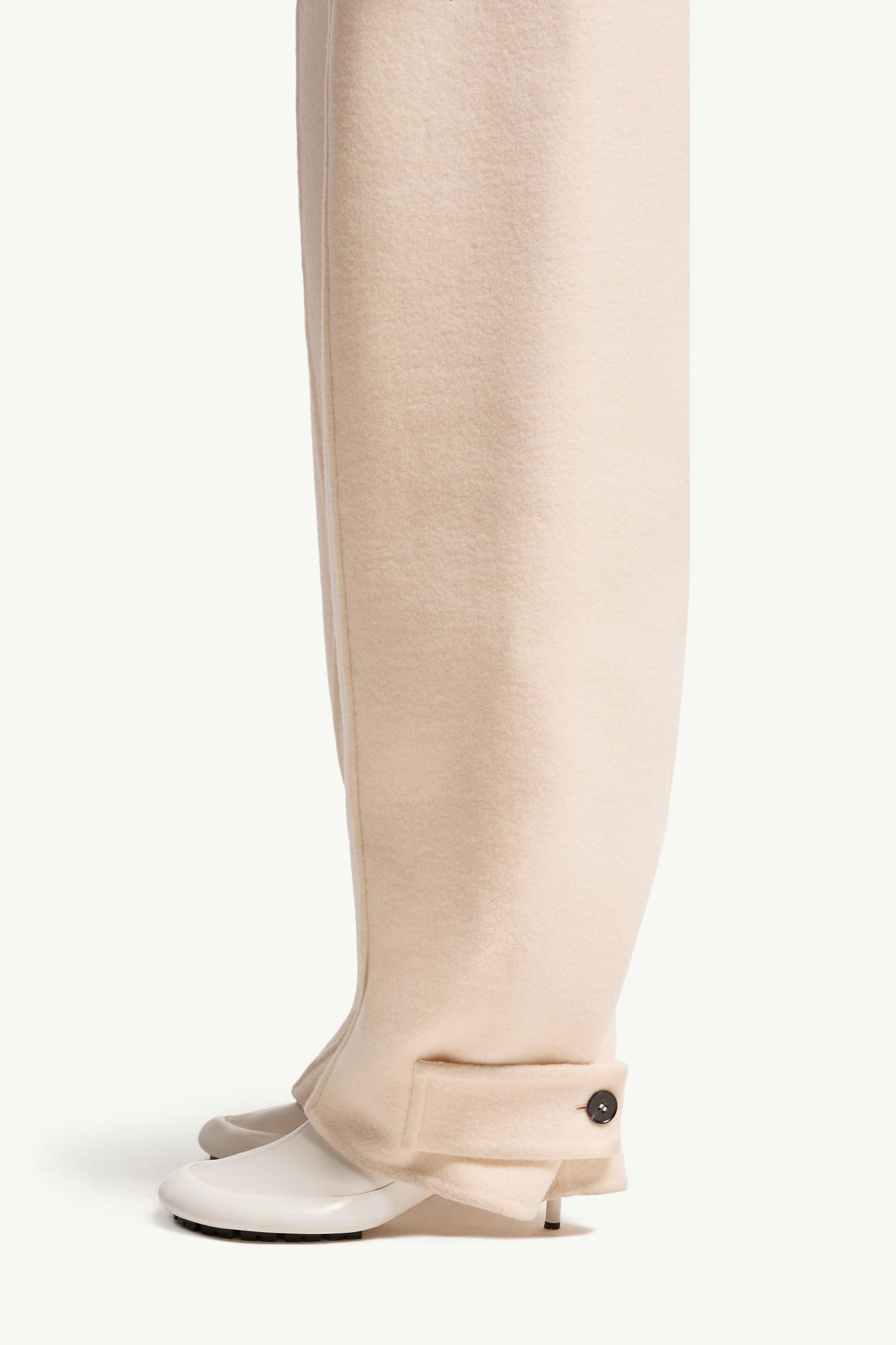 Moncler Moncler + Jil Sander Straight Leg Wool Pants White White