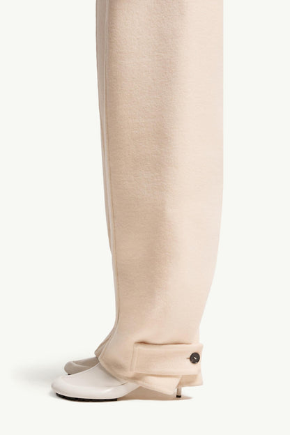 Moncler Moncler + Jil Sander Straight Leg Wool Pants White White