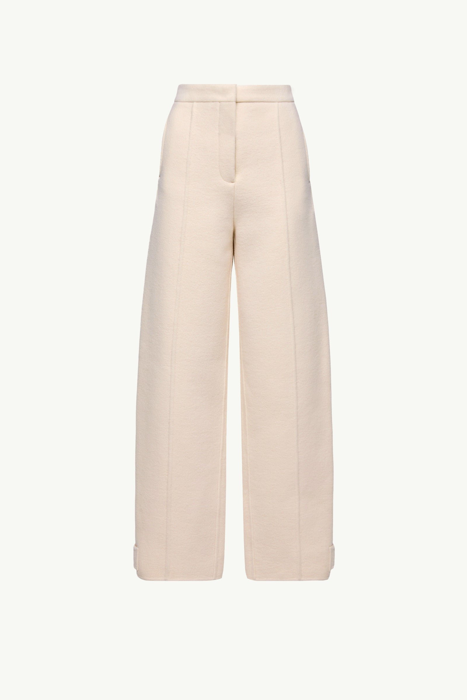 Moncler Moncler + Jil Sander Straight Leg Wool Pants White White