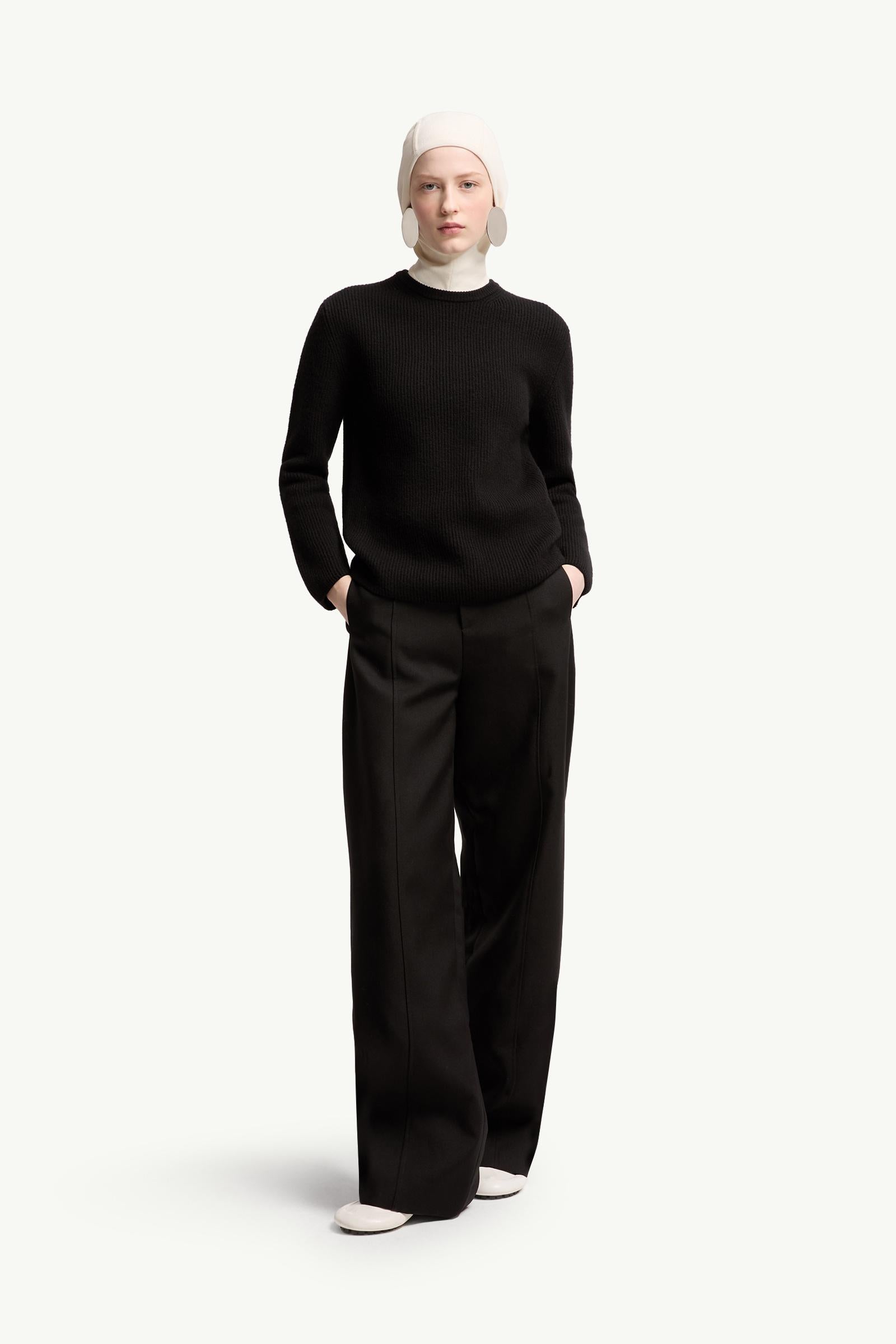 Moncler Moncler + Jil Sander Wool Sweater Black Black