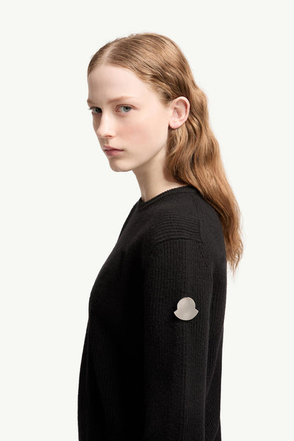 Moncler Moncler + Jil Sander Wool Sweater Black Black