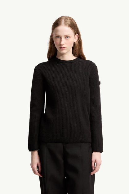 Moncler Moncler + Jil Sander Wool Sweater Black Black