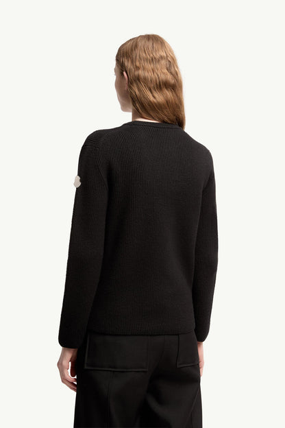 Moncler Moncler + Jil Sander Wool Sweater Black Black