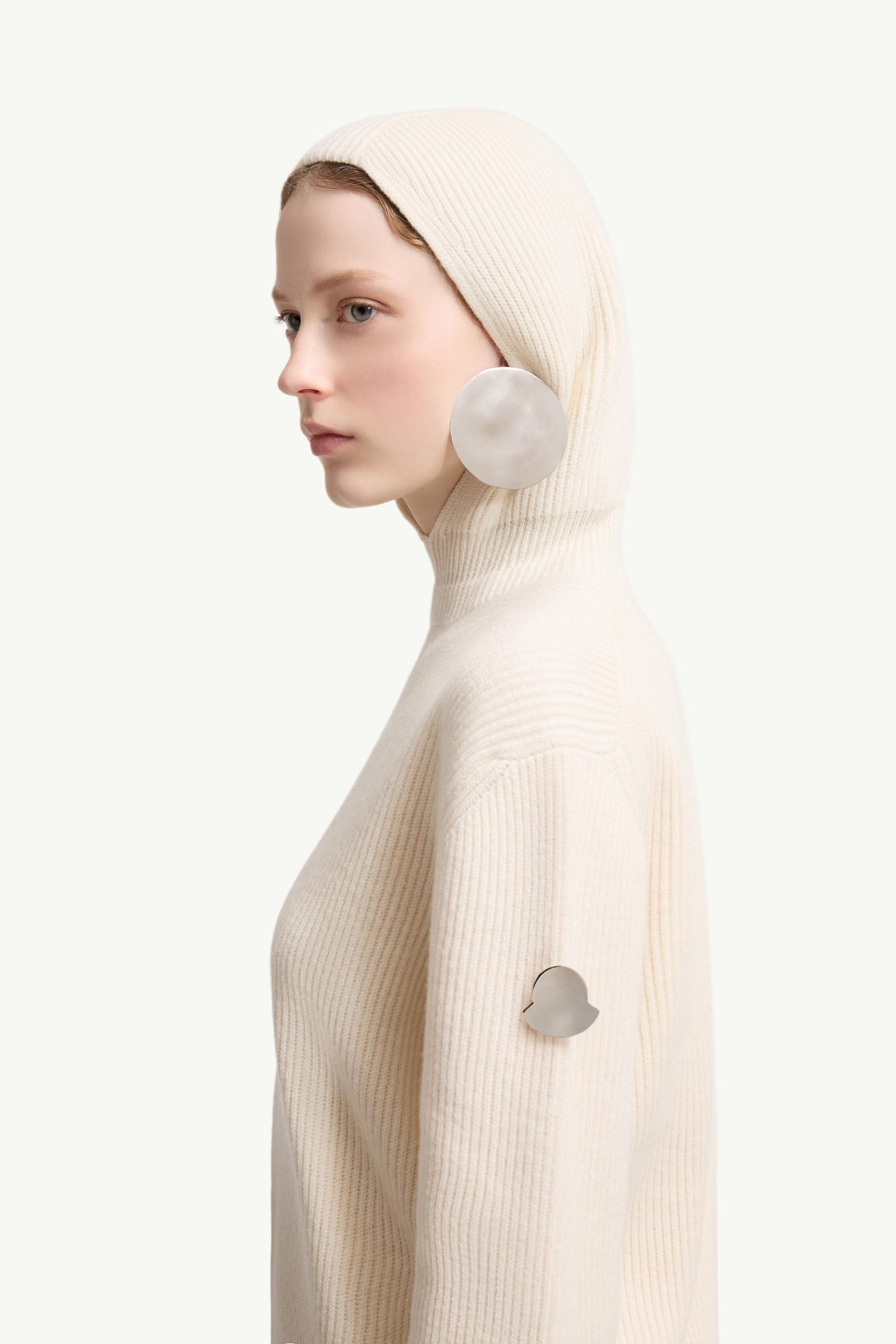 Moncler Moncler + Jil Sander Wool Hoodie White White