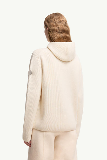 Moncler Moncler + Jil Sander Wool Hoodie White White