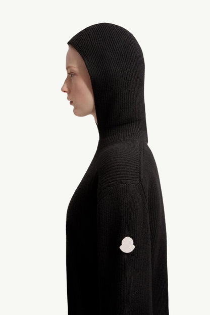 Moncler Moncler + Jil Sander Wool Hoodie Black Black