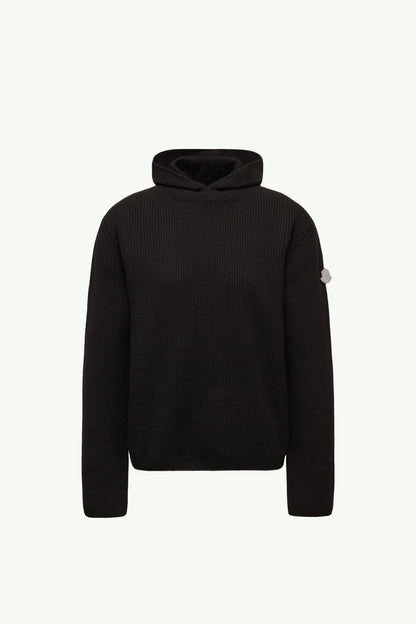 Moncler Moncler + Jil Sander Wool Hoodie Black Black